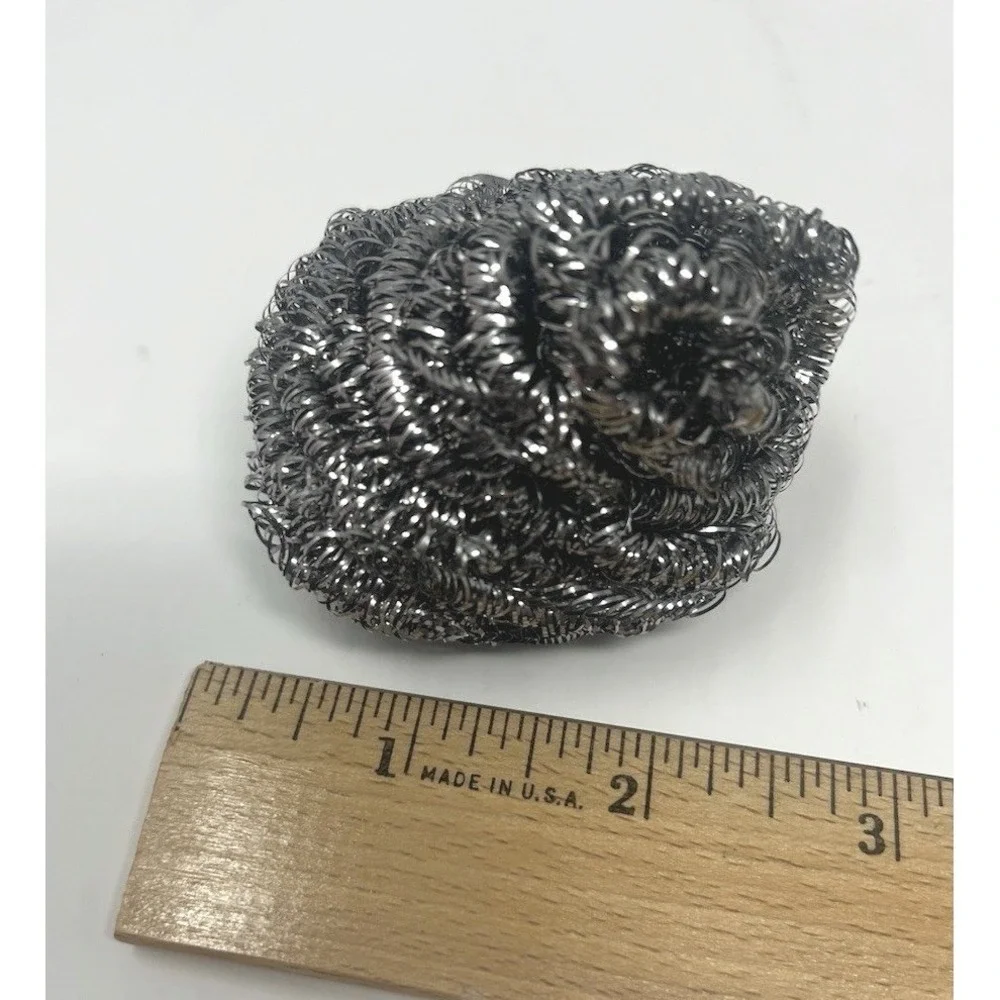 7 Chore‎ Boy Stainless Steel Scrubbers 2 pack = 14 scrubbers Outer Box Crushed